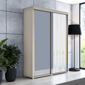 Kleiderschrank Slim mit zwei Spiegel-Türen