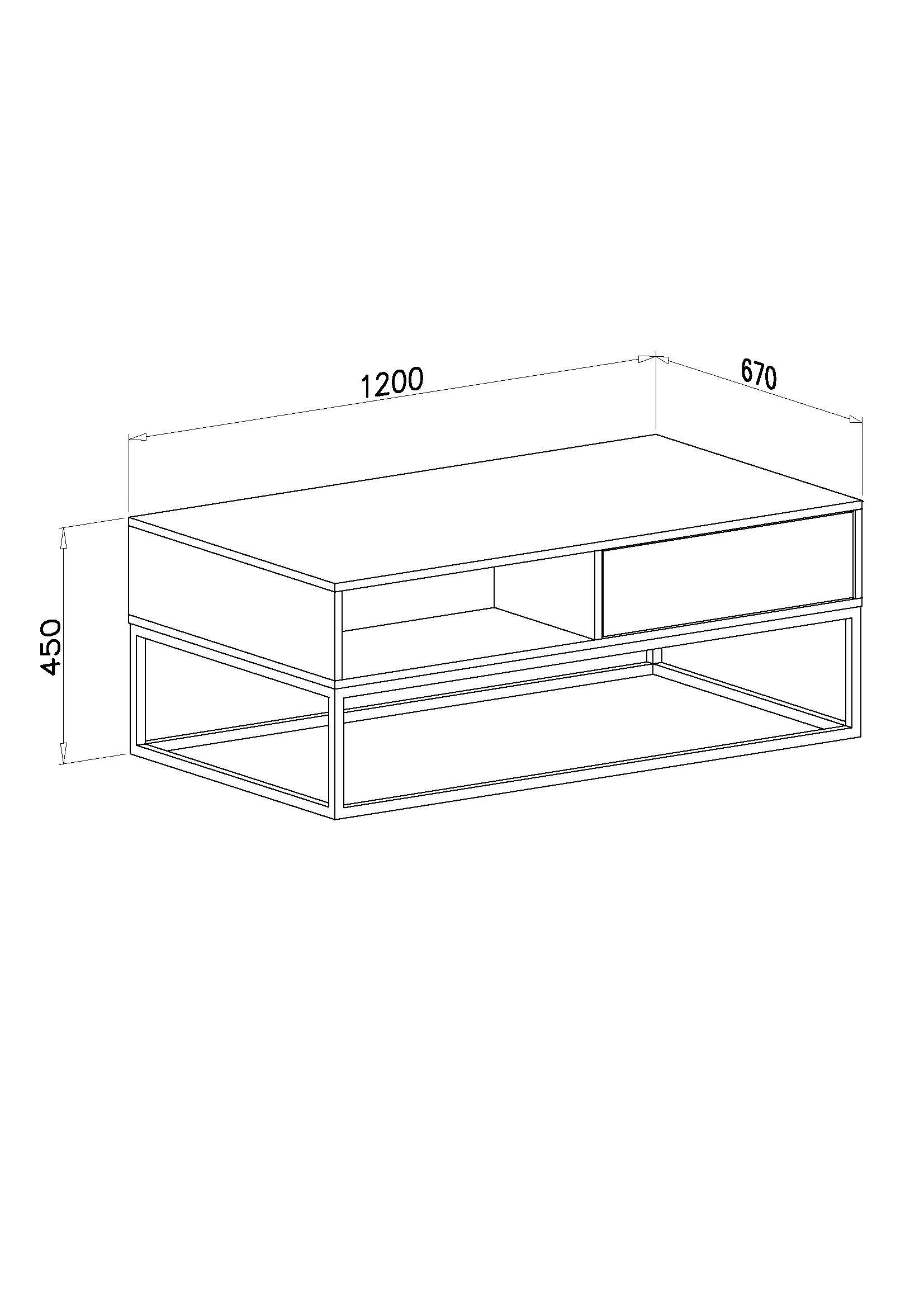 Couchtisch Dan Beton Optik