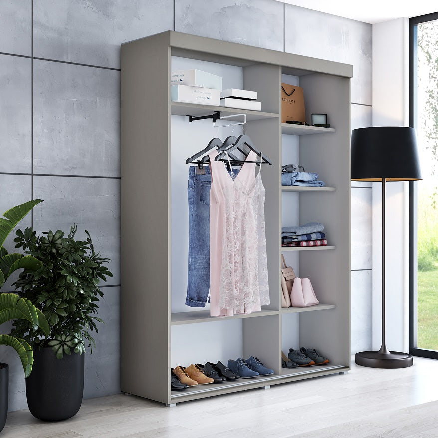 Kleiderschrank Slim mit einer Spiegel-Tür