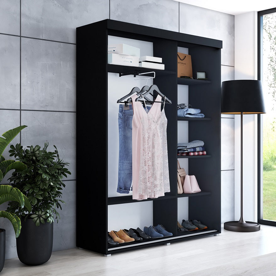 Kleiderschrank Slim mit einer Spiegel-Tür