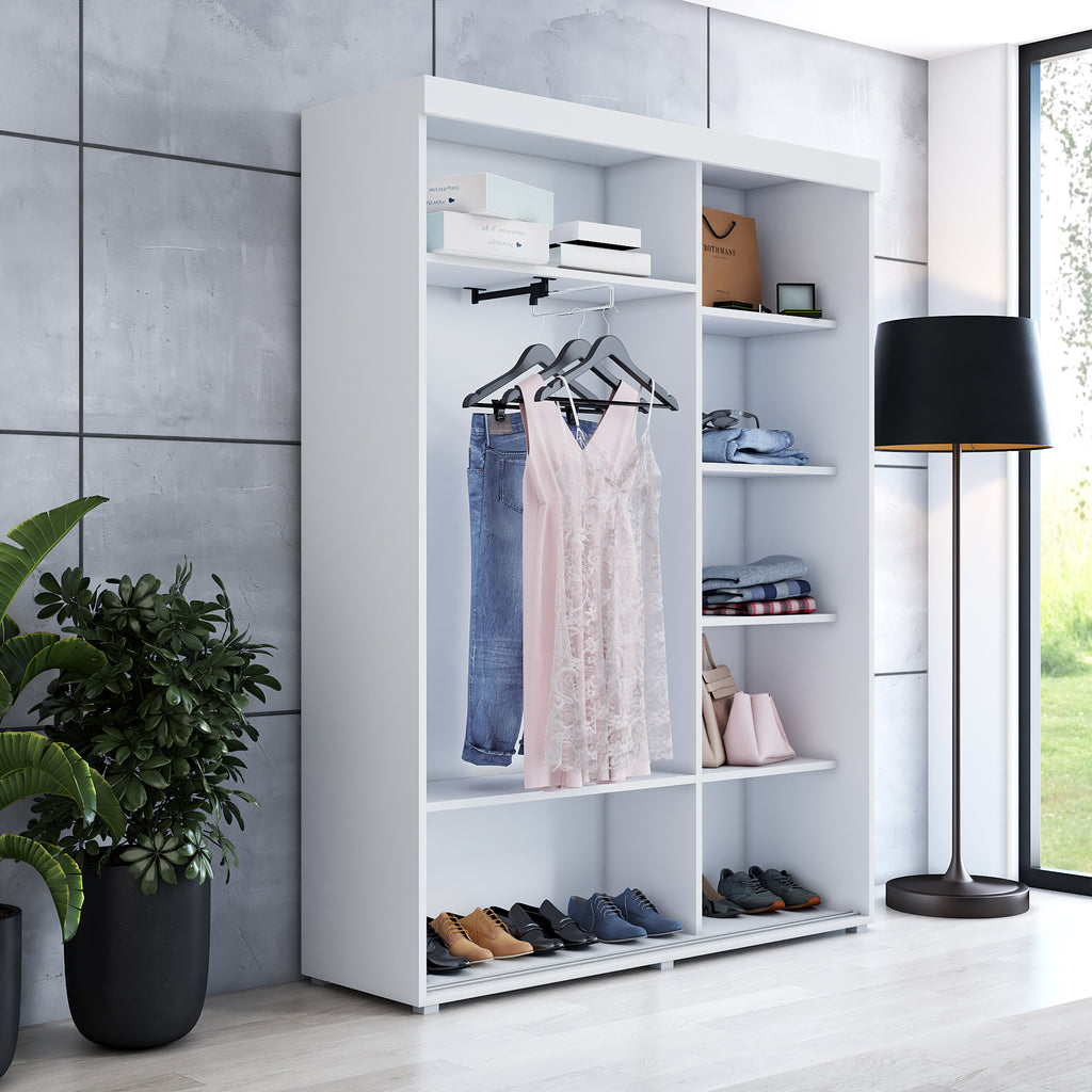Kleiderschrank Slim mit einer Spiegel-Tür